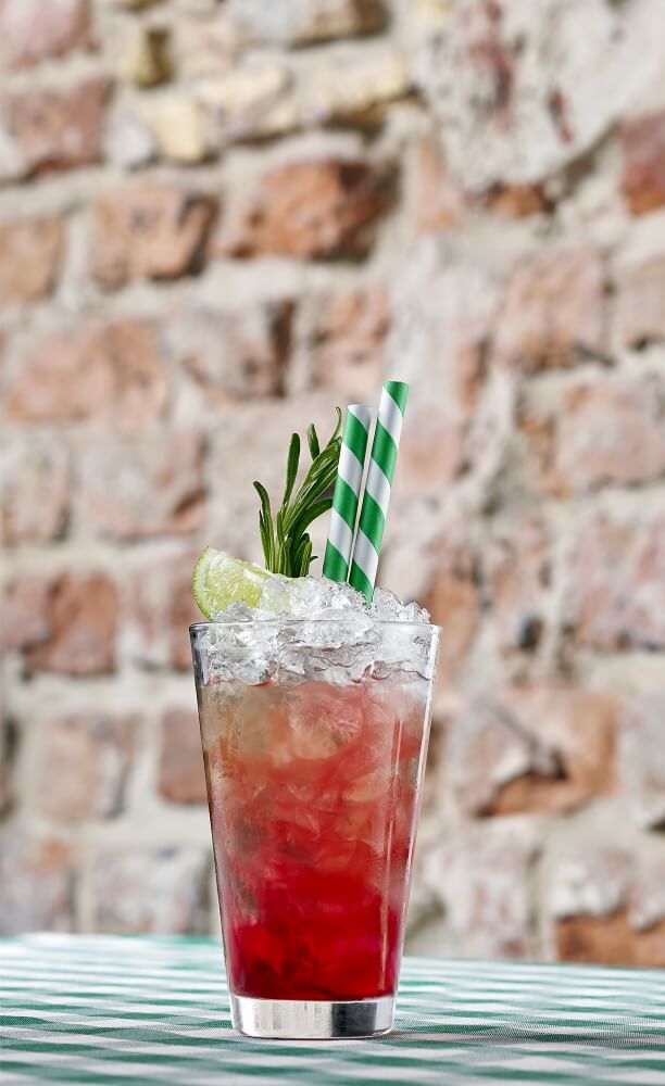 still life photo of a colourfull coctail from the card of Bohemia restaurant
