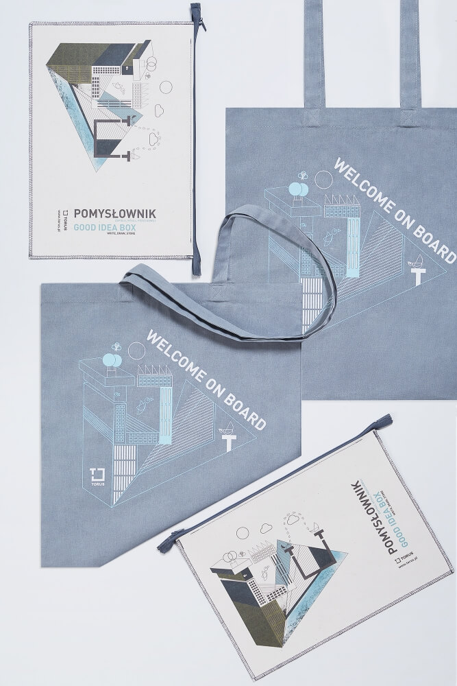 zdjęcie typu flat lay akcesoriów dla marki Torus z identyfikacją przygotowaną przez Jestem Ola